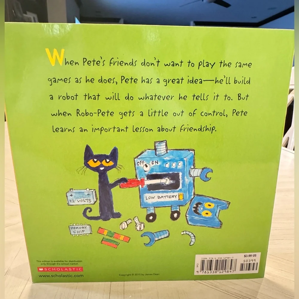 Pete the Cat Paperback Book Bundle – Firefighter Pete & Robo-Pete